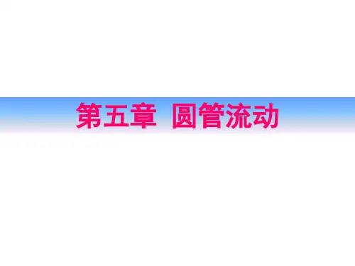 第5章-圆管流动