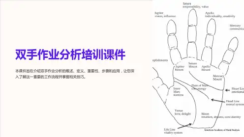 双手作业分析培训课件