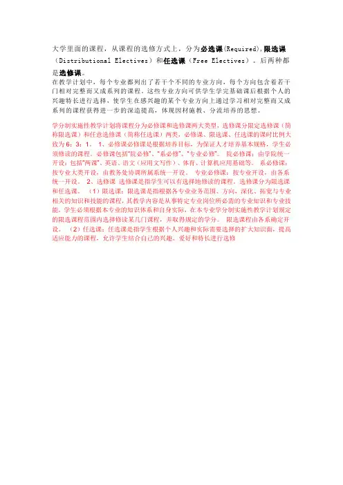 课程分类