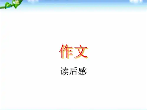 小学作文读后感PPT课件