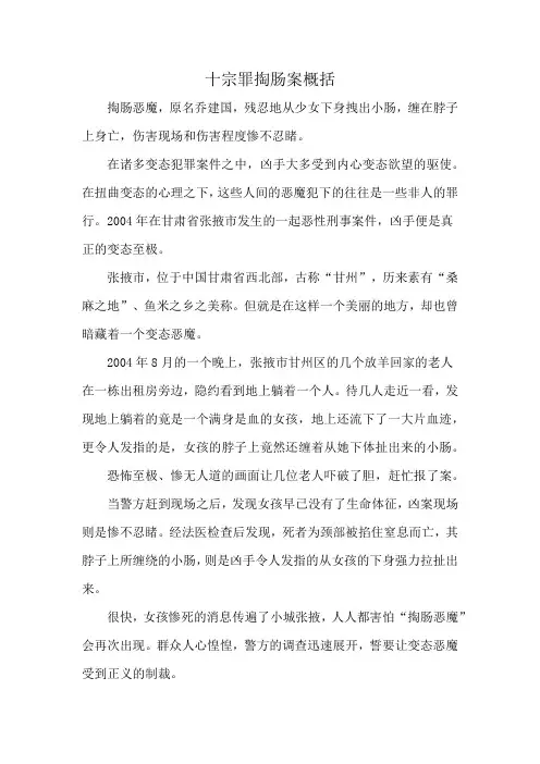 十宗罪掏肠案概括