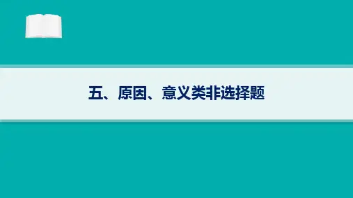 2024届高考政治二轮复习课件：原因、意义类非选择题