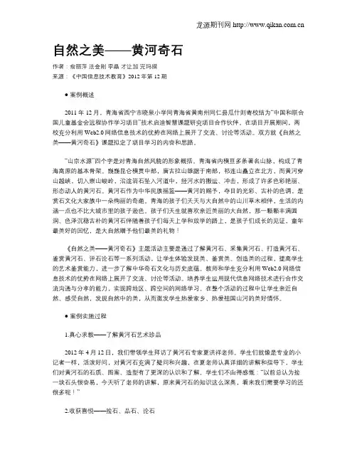 自然之美——黄河奇石