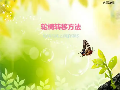 轮椅转移方法PPT课件