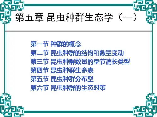 昆虫生态学课件(第三讲)