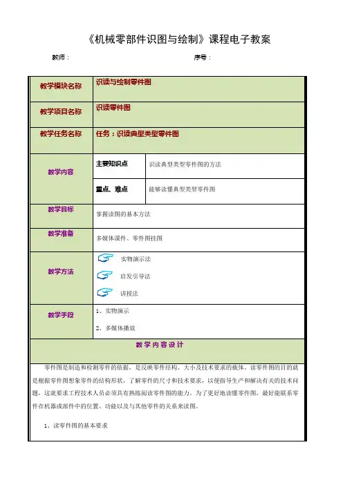 数控技术《8.5.1-识读典型类型零件图》