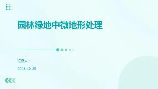 园林绿地中微地形处理