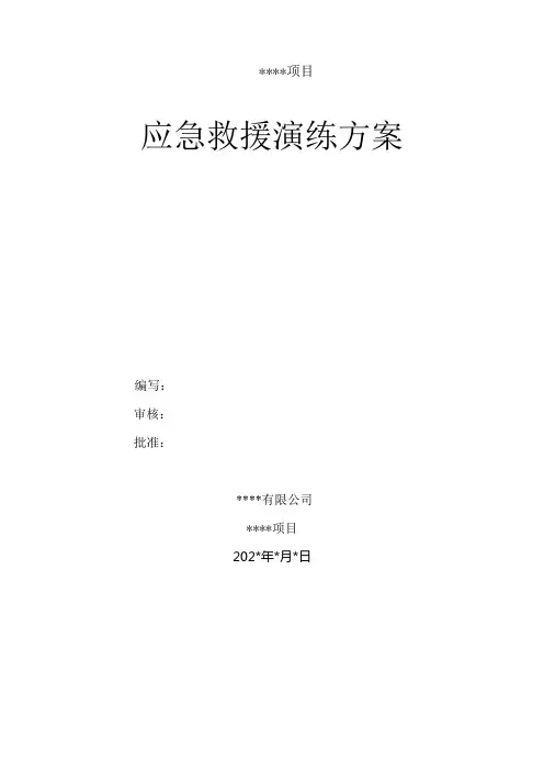 工程项目应急演练方案