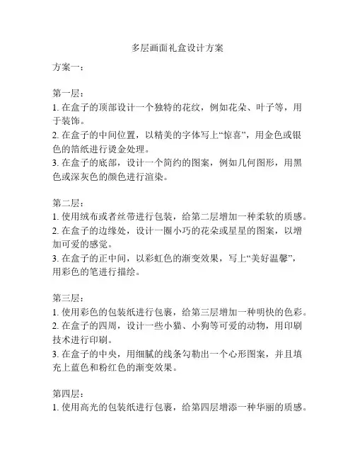 多层画面礼盒设计方案