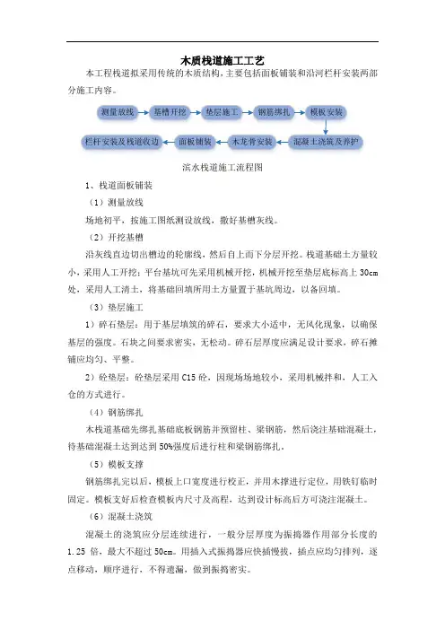 木质栈道施工工艺