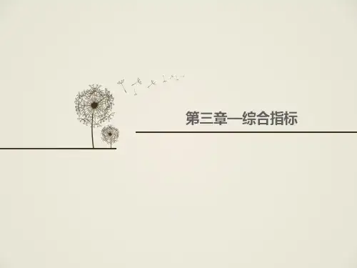 统计学原理-第三章综合指标(复旦大学第六版)