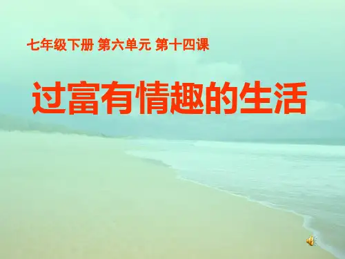 过富有情趣的生活ppt优秀课件3