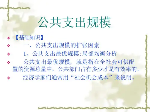 公共支出规模课件