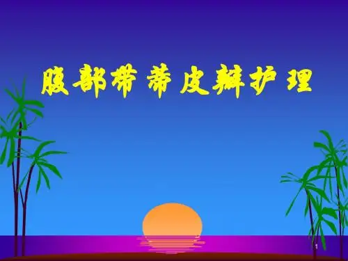腹部带蒂皮瓣护理PPT精选课件