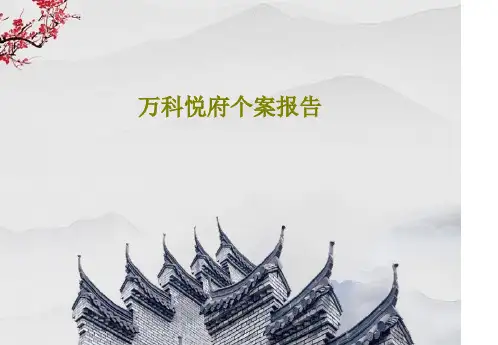 万科悦府个案报告共28页文档