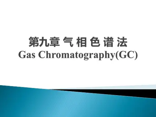 仪器分析-气相色谱法
