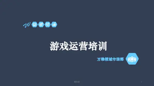 《游戏运营培训》ppt课件