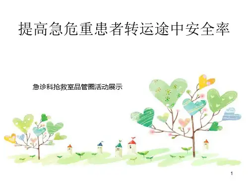 急诊科品管圈活动展示精品PPT课件