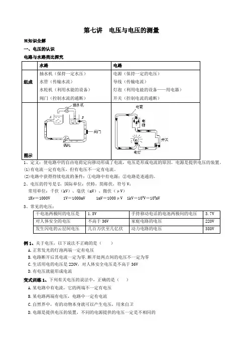 电压及其测量
