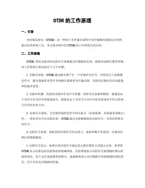 OTDR的工作原理
