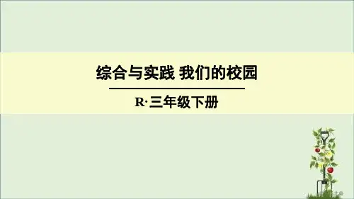 最新部编版人教版三年级数学下册课件ppt 综合与实践 我们的校园