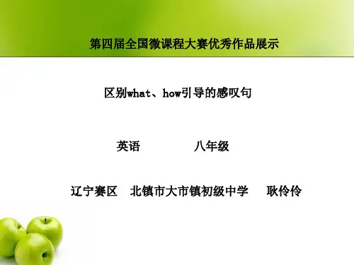感叹句what和how