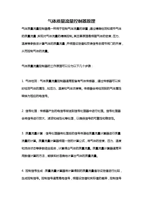 气体质量流量控制器原理