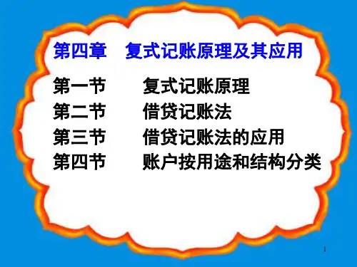 第四章--复式记账原理及其应用