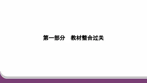2024年人教版中考化学总复习第一部分教材整合过关第4课时化学用语(1)