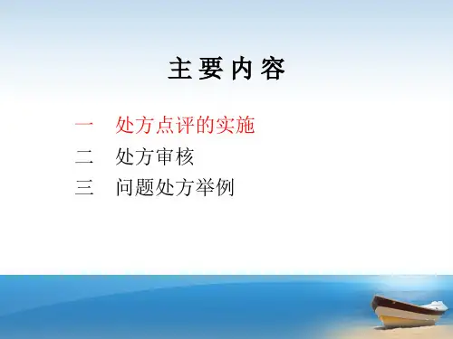 处方审核处方点评共66页