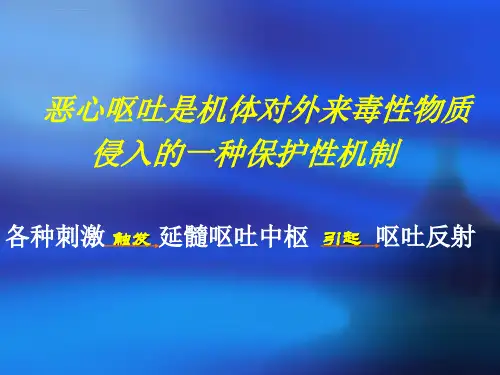 手术后恶心呕吐ppt课件