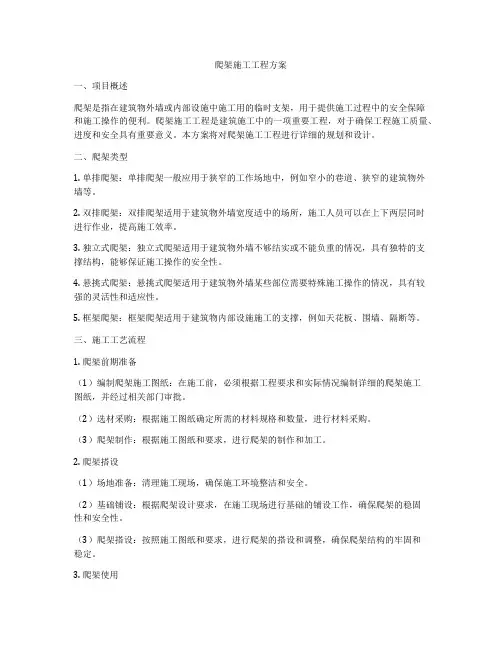 爬架施工工程方案