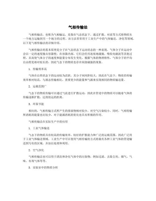 气相传输法