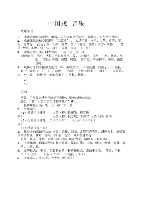 完整版中国戏曲音乐