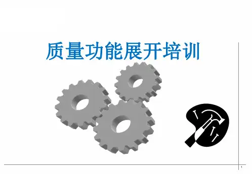 质量功能展开QFD培训