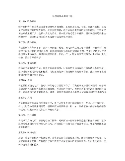 杨柳青年画制作工序