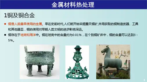 铜及铜合金材料与热处理 教学PPT课件