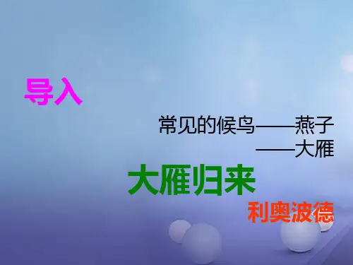 人教版(新课程标准)语文14大雁归来课件