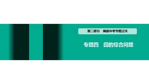 中考数学专题四 圆的综合问题