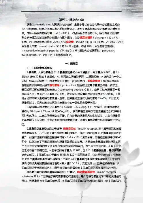 第五节  胰岛素的分泌