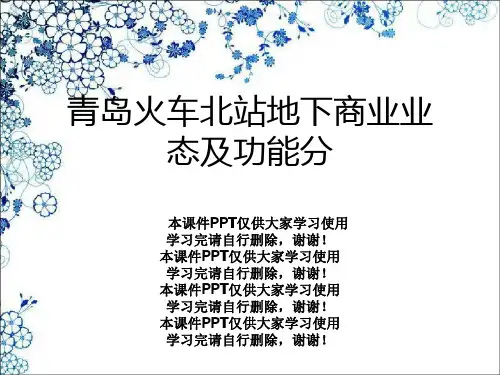 青岛火车北站地下商业业态及功能分