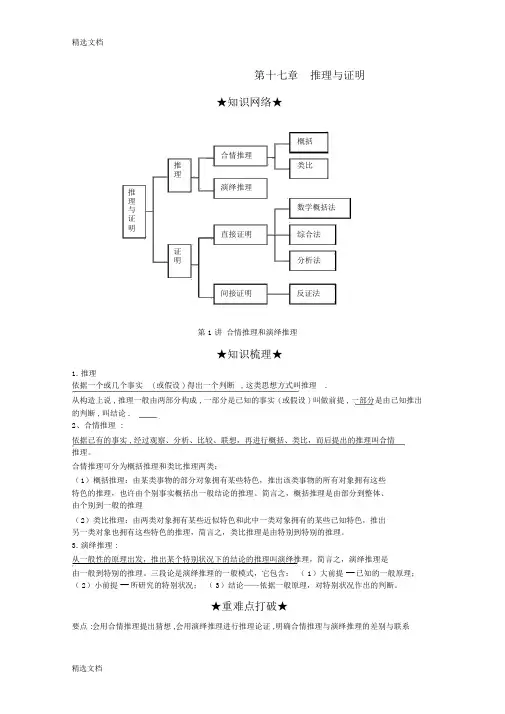 (完整版)(整理)合情推理和演绎推理》.