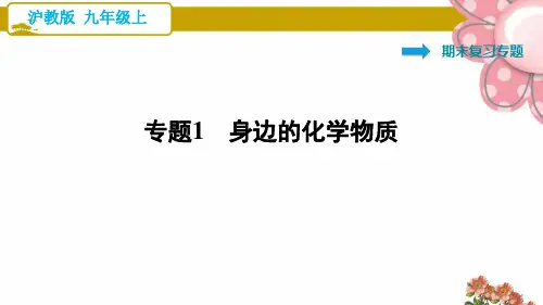 沪教版九年级化学上册专题1 身边的化学物质ppt课件