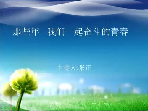那些年   我们一起奋斗的青春