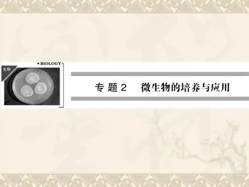 高中生物 2-1微生物的实验室培养配套课件 新人教版选修1