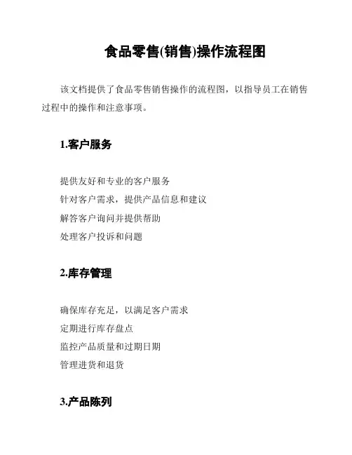 食品零售(销售)操作流程图