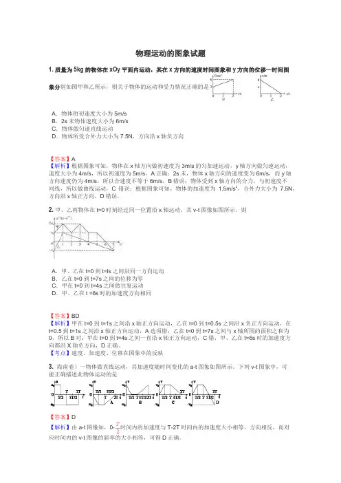 物理运动的图象试题
