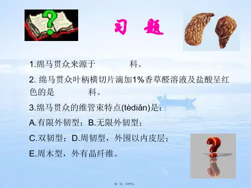 生药学课件(植物类生药)课件