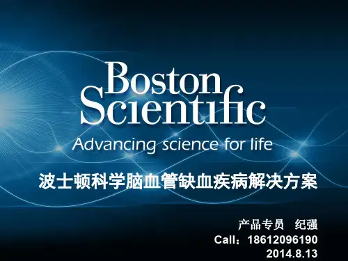 波士顿科学弓上介入产品介绍-纪强精编版