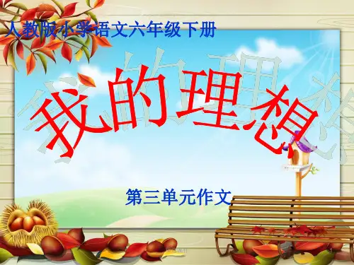 《我的理想》习作指导